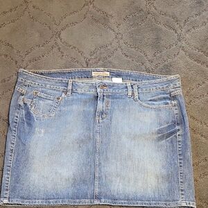 Paris Blues Light Blue Denim Mini Skirt